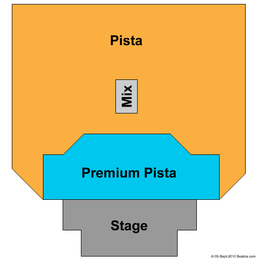 Praca da Apoteose Seating Chart